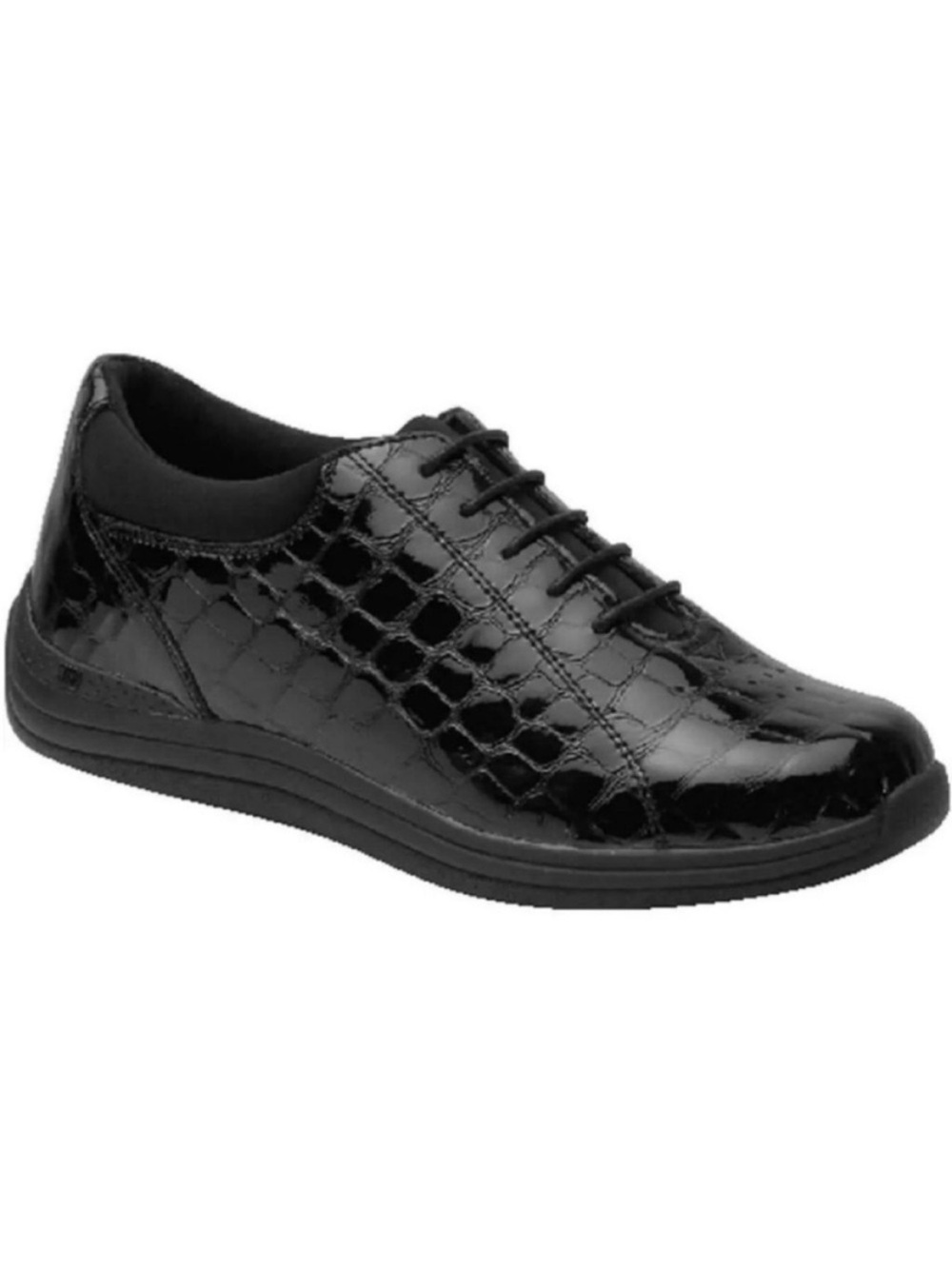 DREW Tulip Sneaker Black Leather Size 6